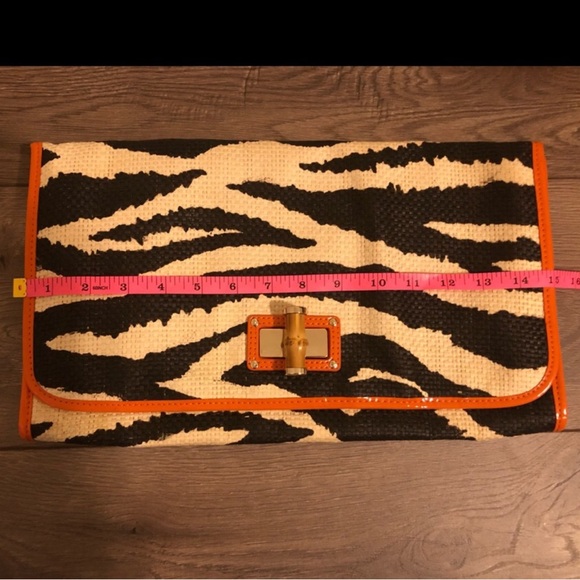 SOLD Kate Spade La Playe de Zebra Clutch - Picture 4 of 10